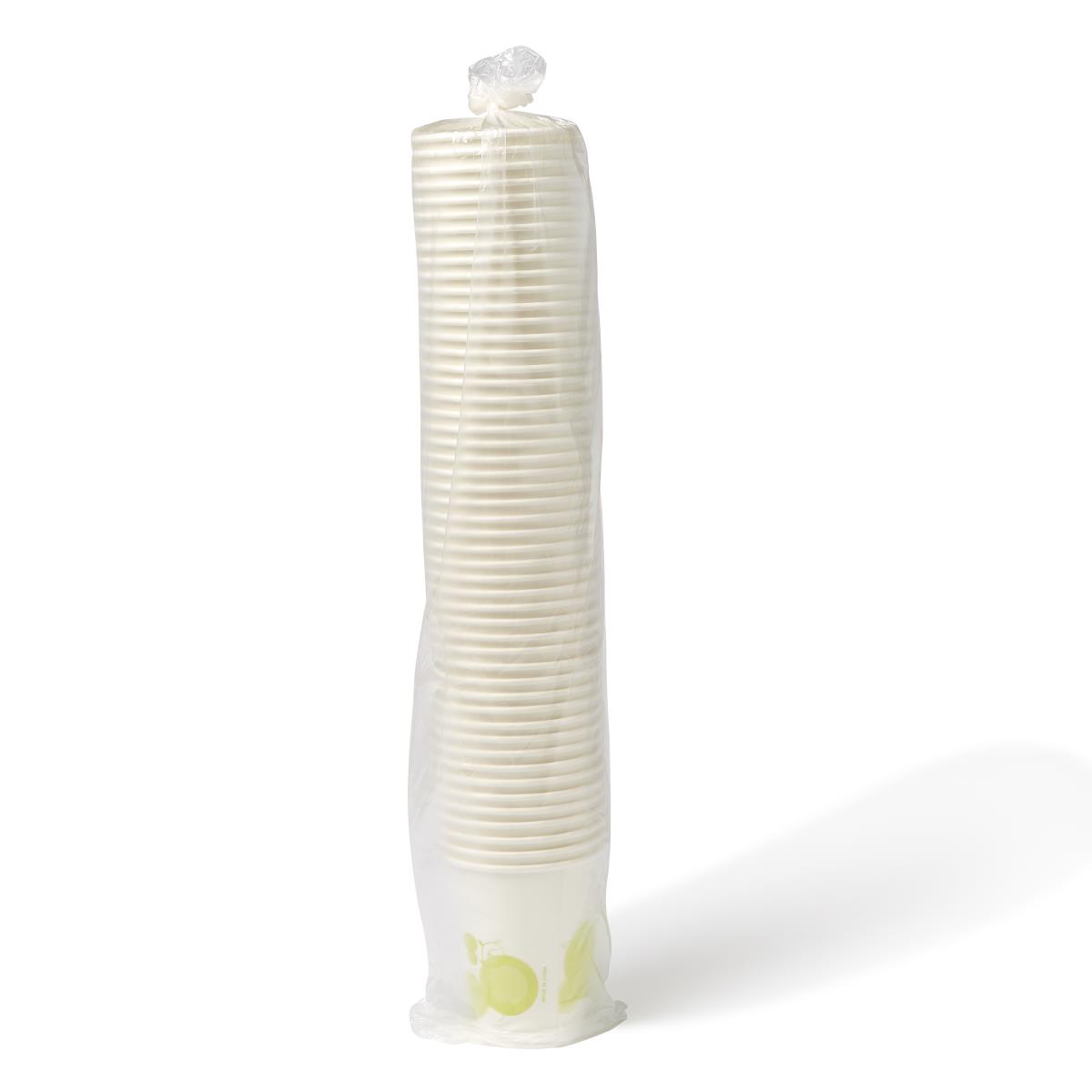 Medline Disposable Cold Paper Drinking Cups - Eco-Friendly Sugarcane Bagasse Cups for Healthcare & Events (3oz-20oz)