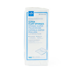 Bulkee II Extra Absorbent Super Fluff Sponge - Nonsterile 6x6.75 Inch Wound Care Dressing