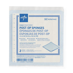 Premium Post-Op Sterile Gauze Sponges - Extra-Absorbent Cellulose Core with Nonwoven Rayon/Polyester Outer Layer