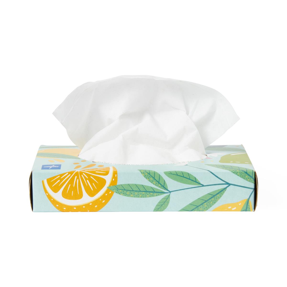 Medline Standard Facial Tissues - 2-Ply Soft Comfort Tissue Box (40-90 Sheets)