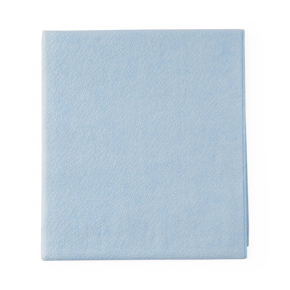 Medline Disposable Stretcher Sheet Blue 40 x 90 Inch - Tissue/Poly (Case of 50)