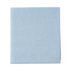 Medline Disposable Stretcher Sheet Blue 40 x 90 Inch - Tissue/Poly (Case of 50)