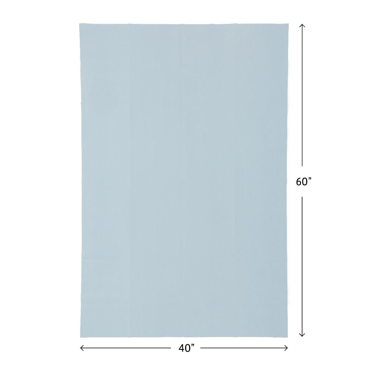 Medline Tissue-Poly Drape Sheet 40"x60" - 2-Ply Absorbent Blue Disposable Medical Drape, Case of 100