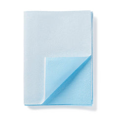 Medline Tissue-Poly Drape Sheet 40"x60" - 2-Ply Absorbent Blue Disposable Medical Drape, Case of 100