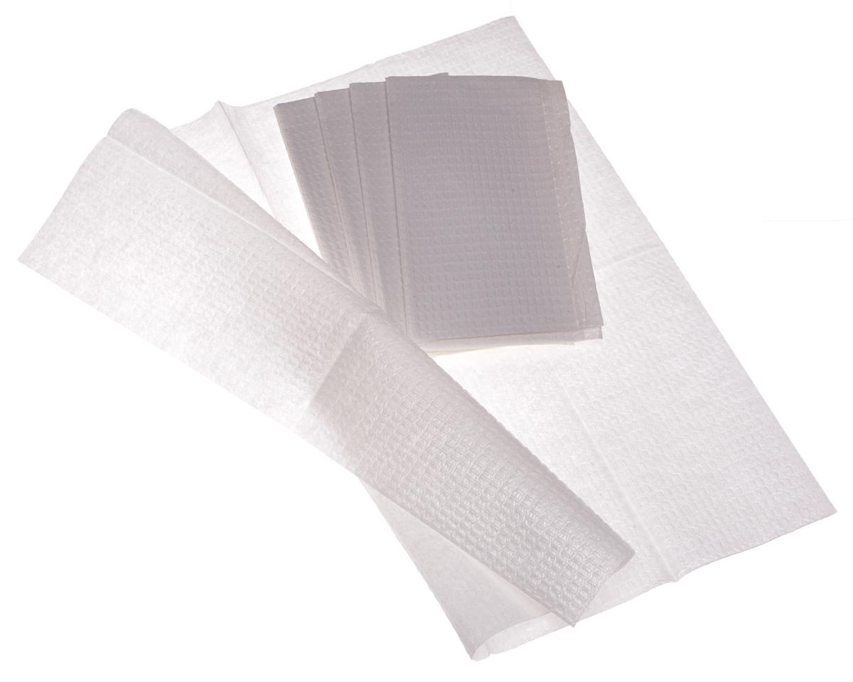 2-Ply Tissue Poly Professional Medical Towels - Dental Bibs & Patient Care Drapes