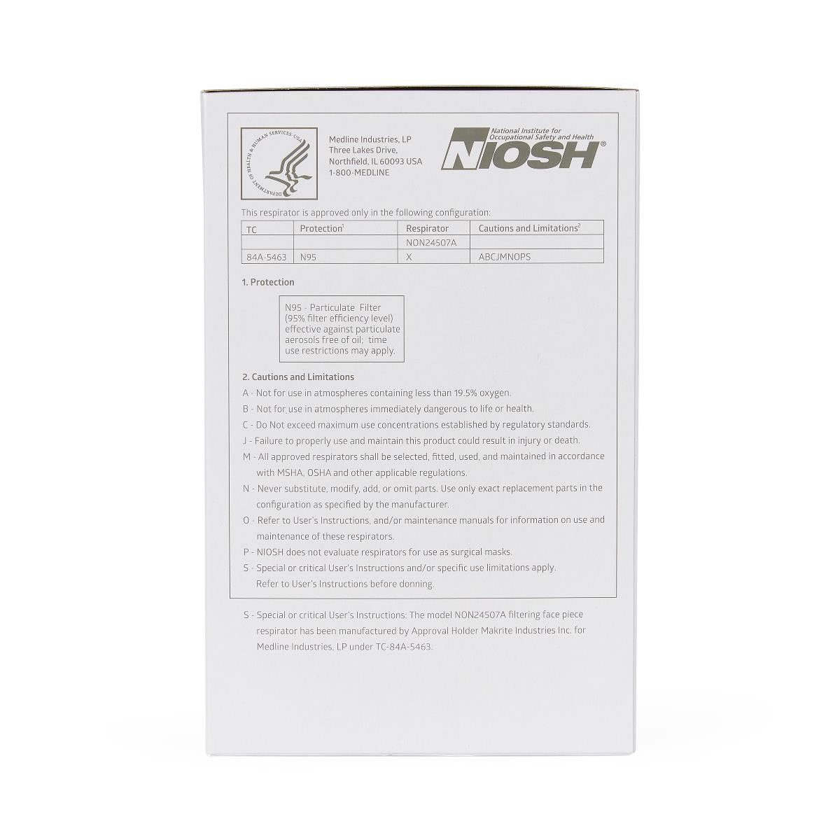 Cone-Style N95 Surgical Respirator Masks - NIOSH Approved Medical Grade Protection