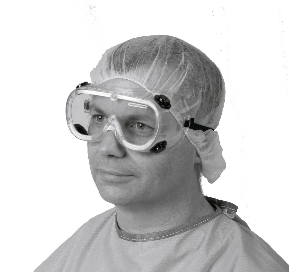 Standard Fluid Protection Lab Goggles with Elastic Strap - ANSI Z87.1+ Certified Safety Eyewear