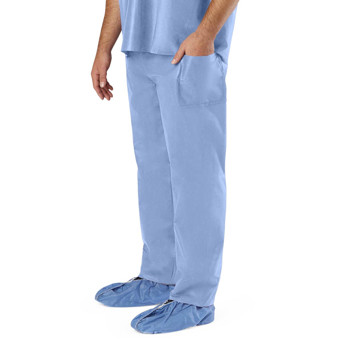 Medline Disposable Unisex Scrub Pants - Breathable Medical Apparel with Multiple Size Options
