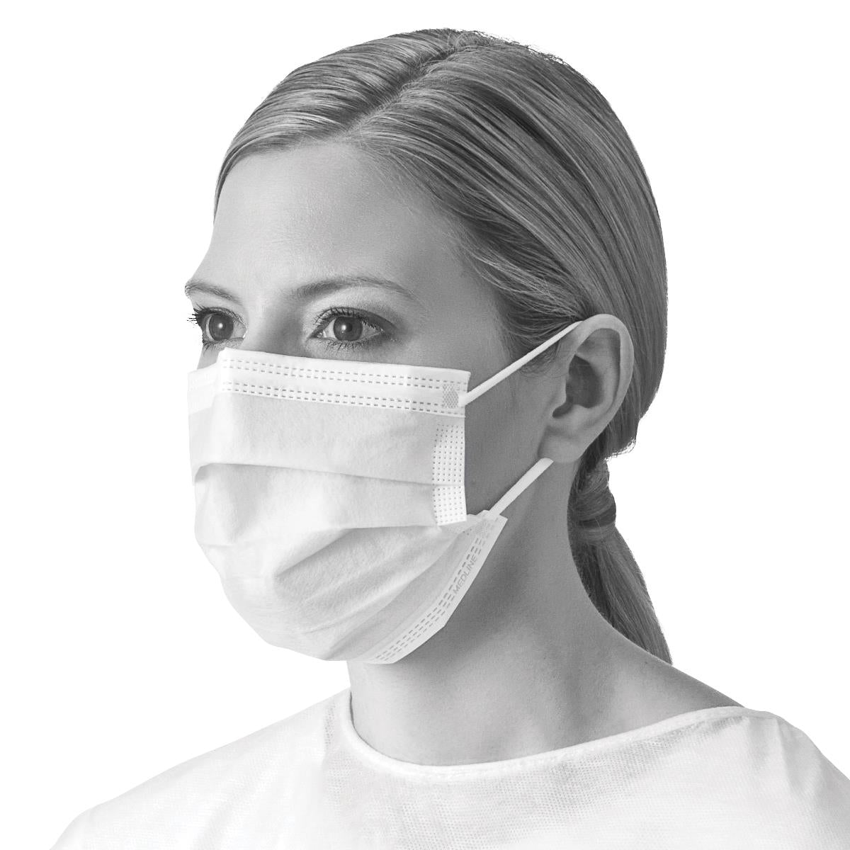 Loop Mask Dme ASTM Level 1 Medical Face Mask with Ear Loops | Medline Certified ...