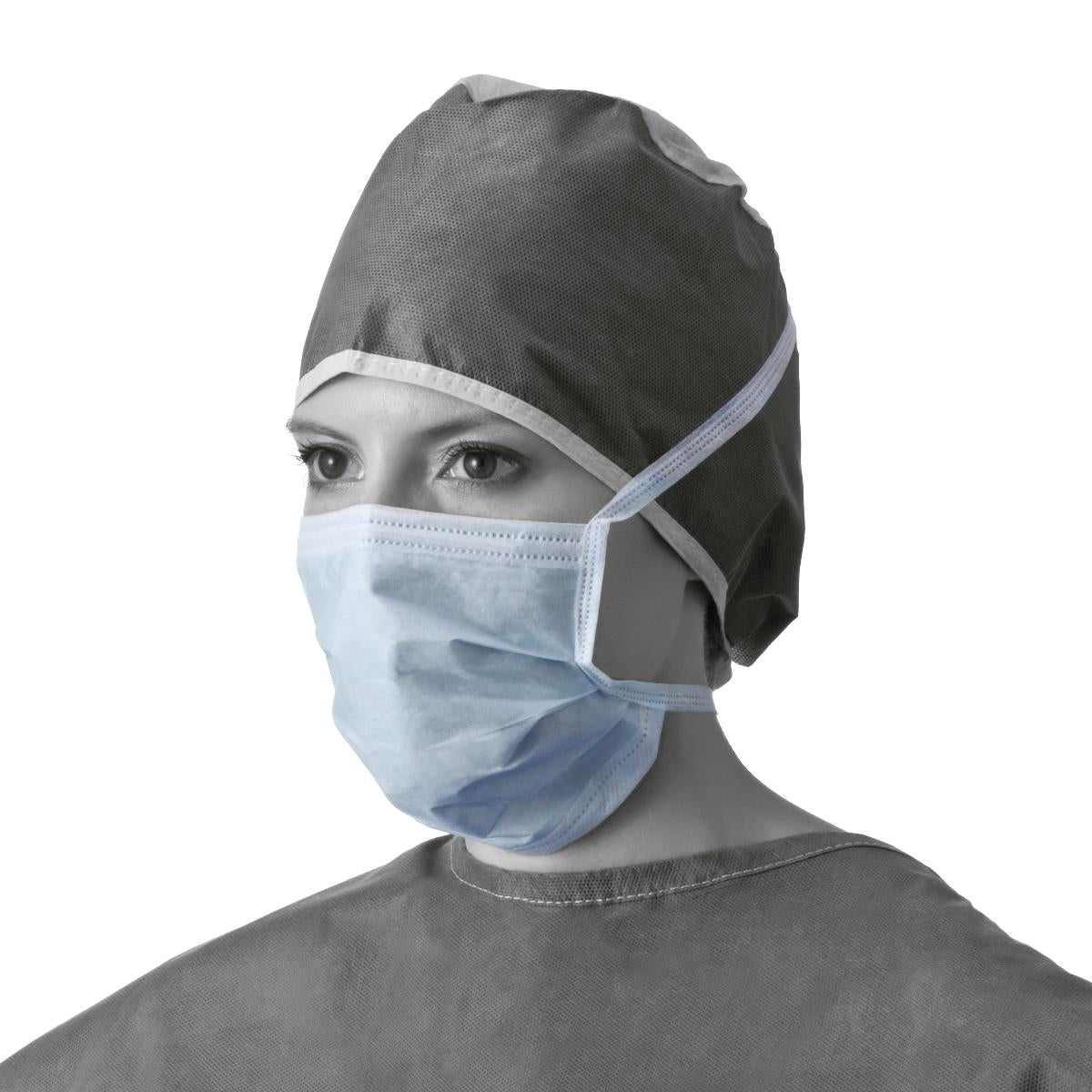 3-Ply Surgical Face Masks with Ties - Disposable Medical Grade Protection