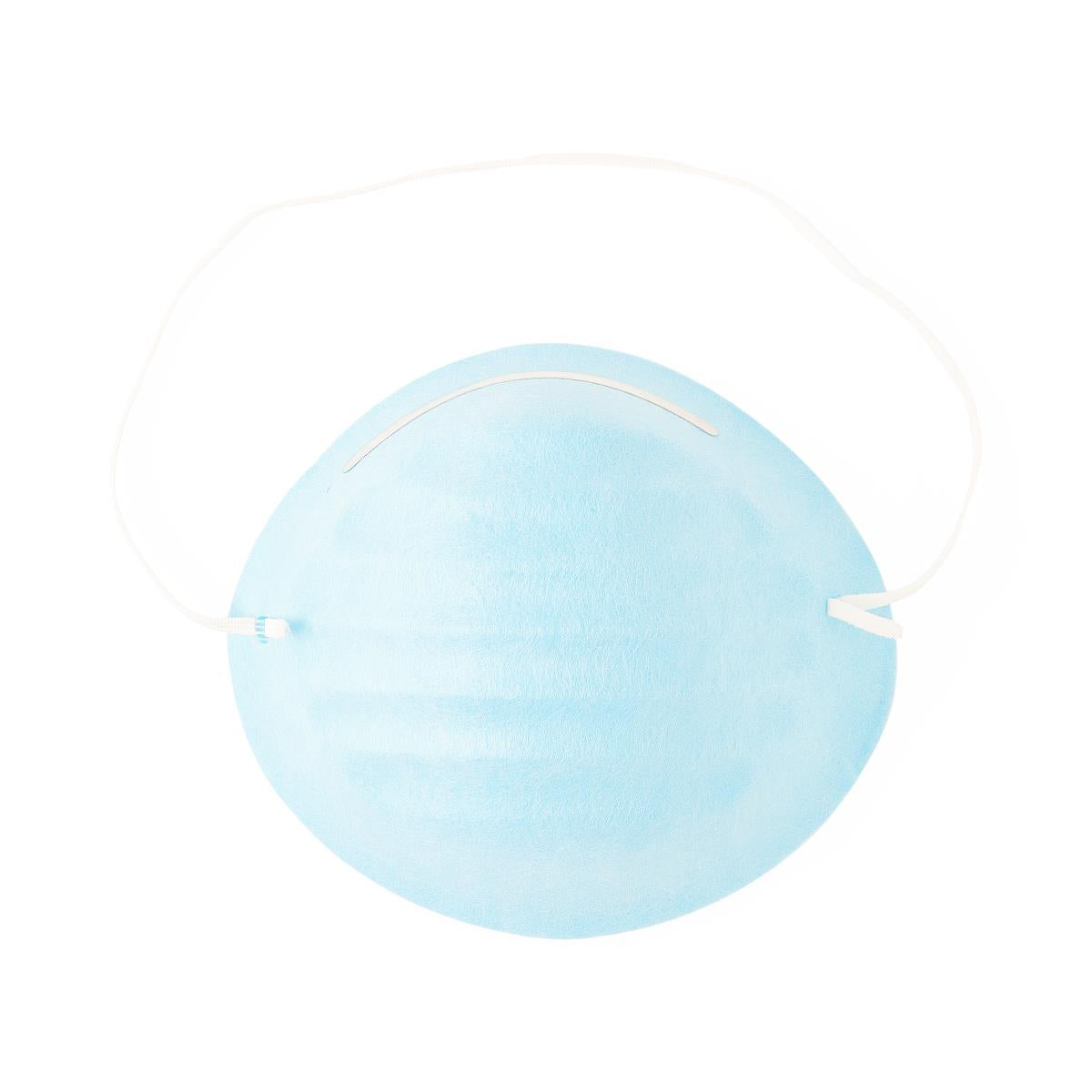 Cone Mask Blue Cone-Style Face Masks 3-Ply Disposable with Headband | Professional ...