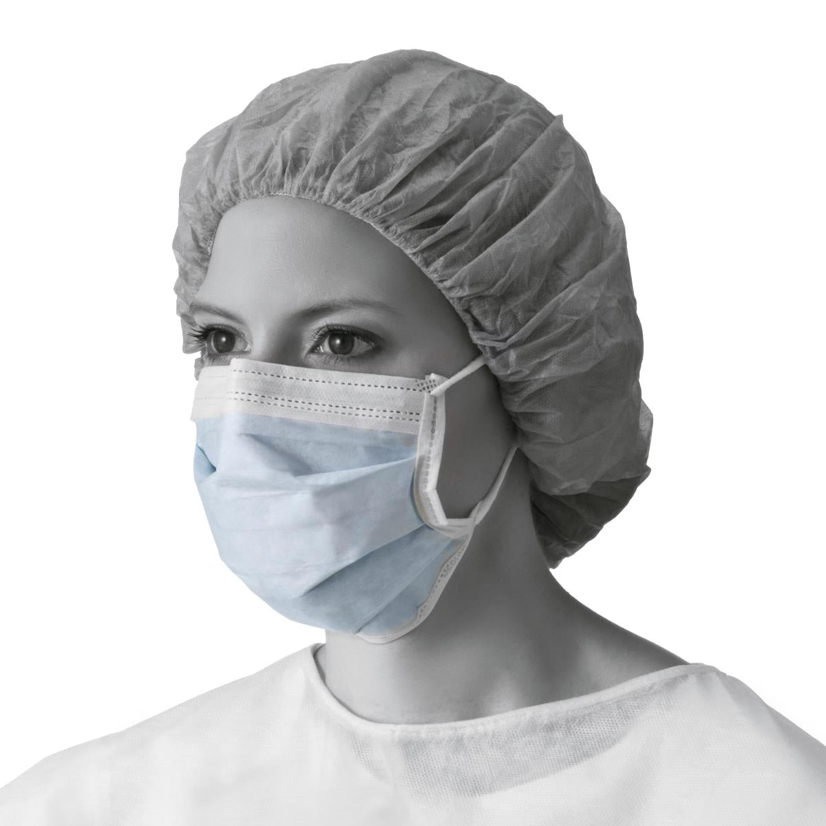 ASTM Level 1 Procedure Face Mask with Anti-Fog Strip and Ear Loops - 3-Ply Disposable Medical Masks, Blue