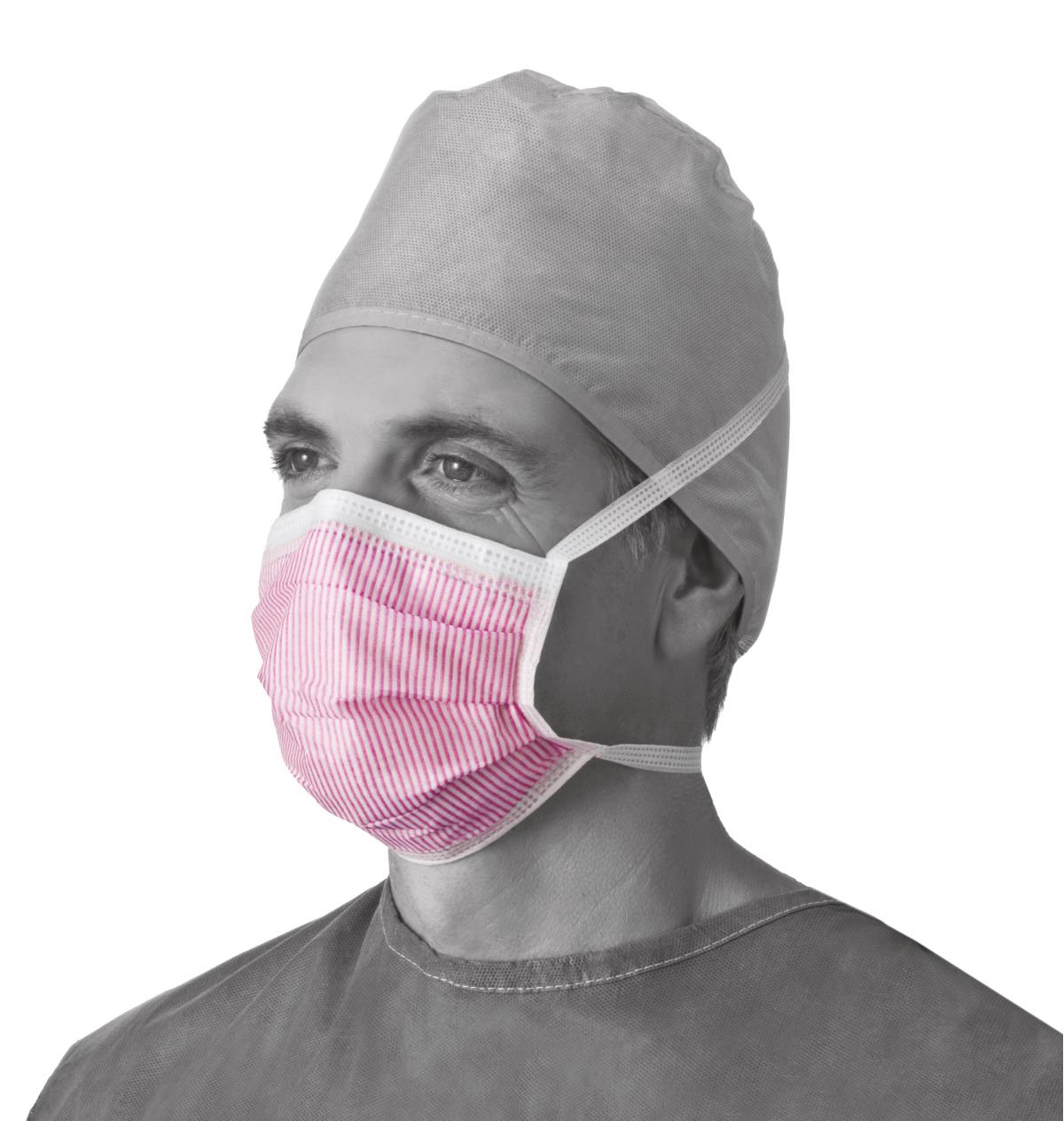 ASTM Level 3 Surgical Face Mask with Anti-Fog Foam and Secure Tie Attachment - 4-Ply Protection