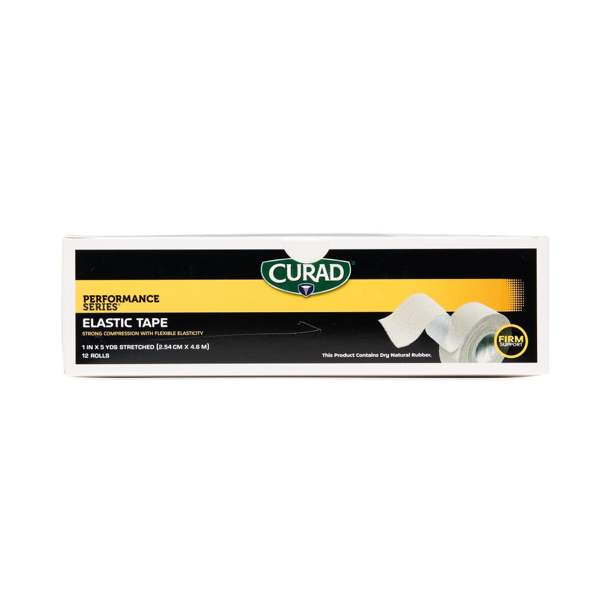 Curad Performance Series Elastic Tape 2" x 5 Yard - Medical Grade Athletic Support Tape (Case of 72 Rolls)