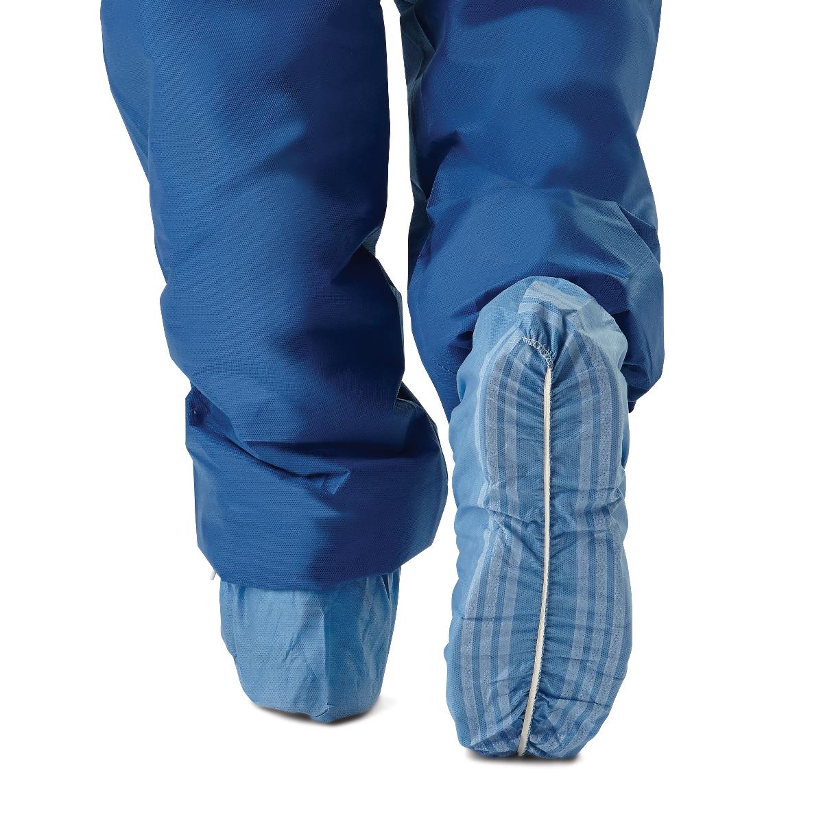 Multilayer Shoe Covers with Non-Skid Stripes - Fluid Resistant Medical Grade Protection
