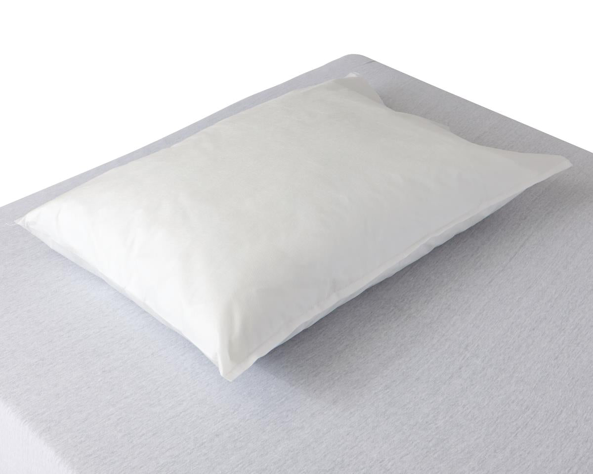 Medline Disposable Pillowcase White 20"x29" - SMS Fluid-Repellent Latex-Free (Case of 100)