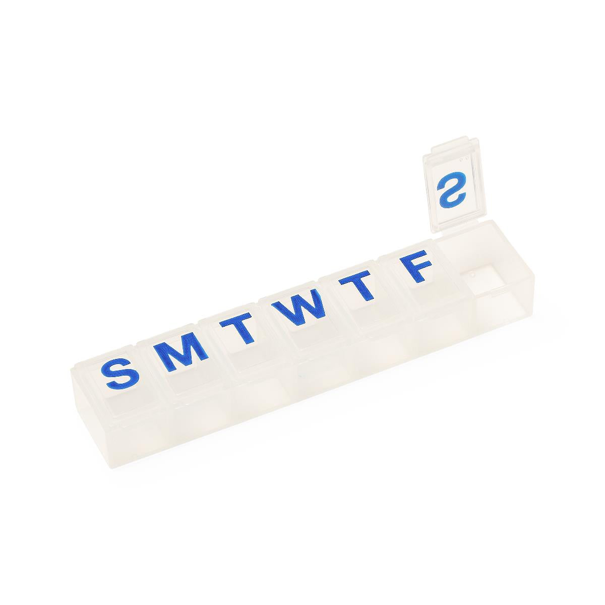 7-Day Weekly Pill Organizer with Clear Compartments - Medication Management System