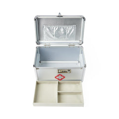 Secure Medication Lock Box with Programmable Combination - Gray