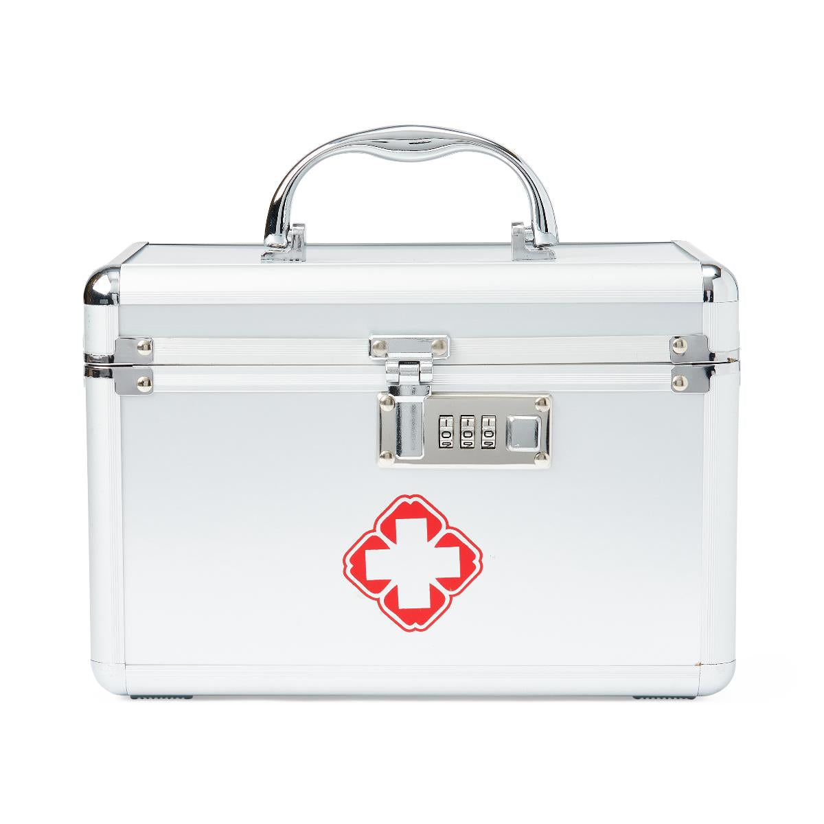 Secure Medication Lock Box with Programmable Combination - Gray