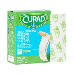 Premium Silicone Adhesive Bandages - Gentle Removal for Sensitive Skin (0.75" x 3")