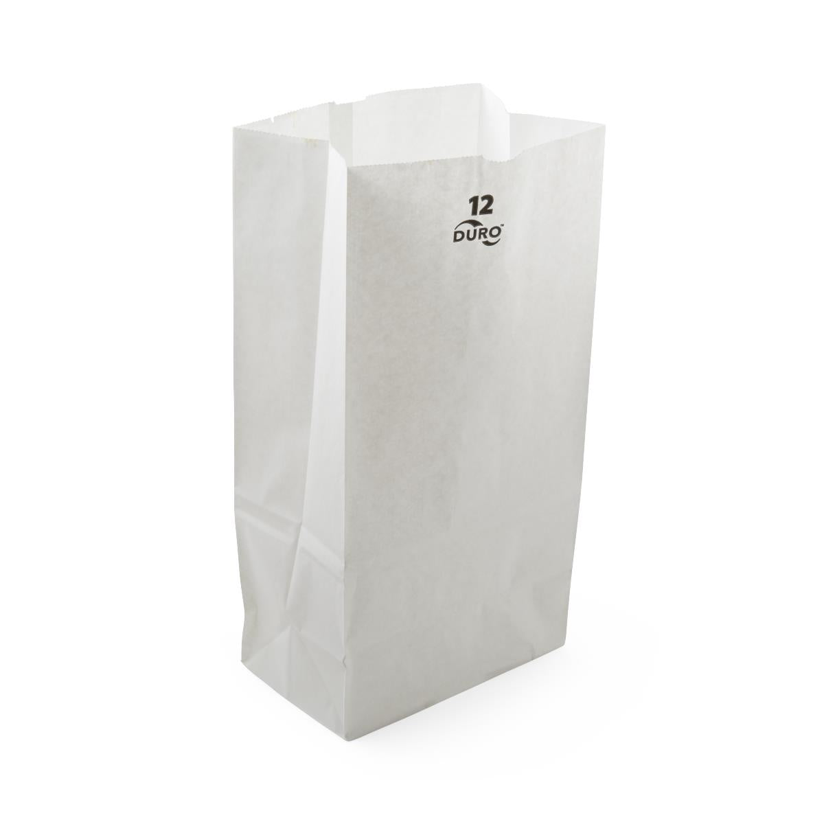 White Paper Bags 100% Recycled - 6x3.5x11 & 6x4x12.5 Inch Sizes