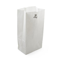 White Paper Bags 100% Recycled - 6x3.5x11 & 6x4x12.5 Inch Sizes