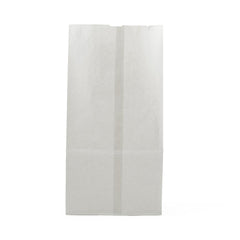 White Paper Bags 100% Recycled - 6x3.5x11 & 6x4x12.5 Inch Sizes