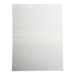Medical Plastic Zip Closure Bags with White Write-On Block - 2 Mil Reclosable Storage