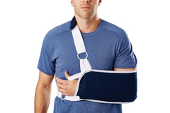 Medline Sling-Style Shoulder Immobilizer with Padded Neck Support - Adjustable Arm Sling for Post-Surgery Recovery