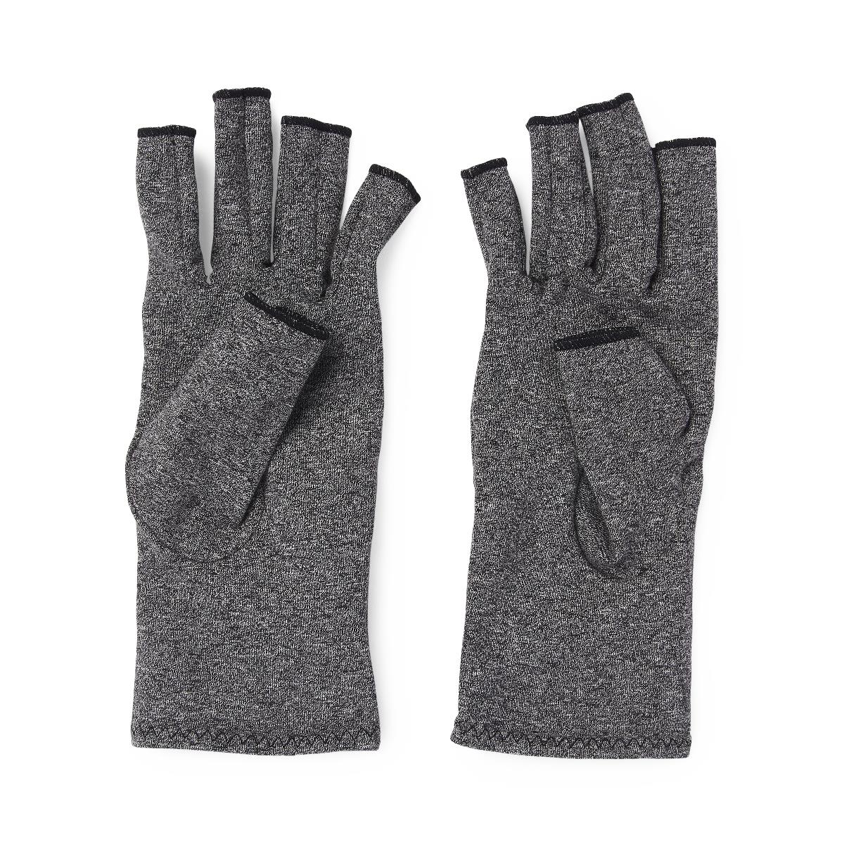Medline Arthritis Compression Gloves - Cotton/Spandex - Open Fingertip Design - Multiple Sizes
