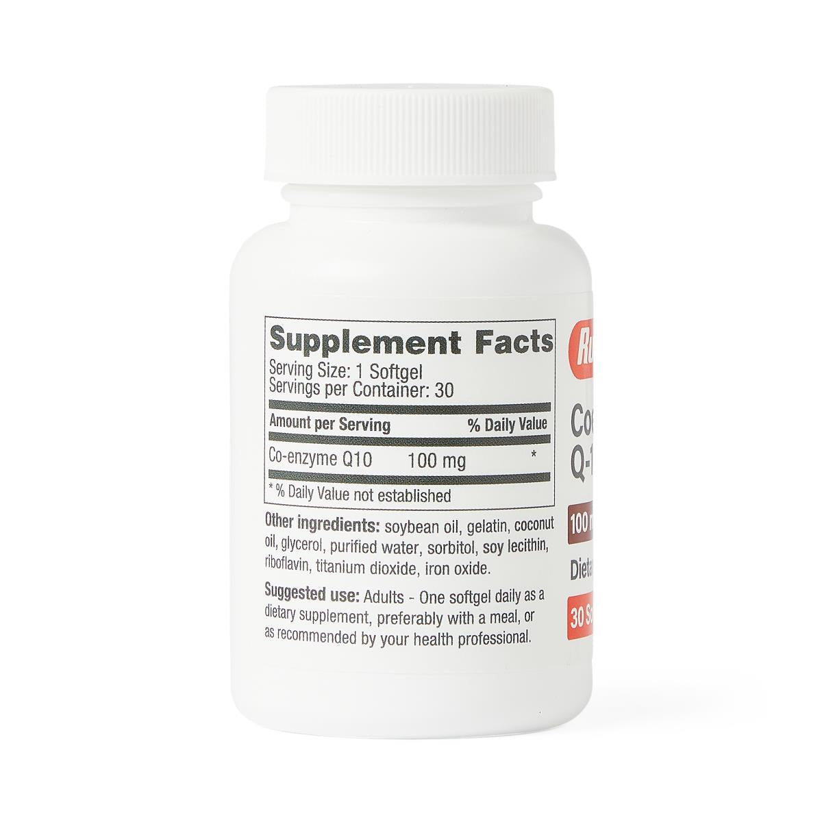 Medline Coenzyme Q10 100mg Softgels - Heart Health & Energy Support Supplement