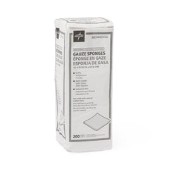 Medline 100% Cotton Woven Gauze Sponges - Nonsterile Medical Wound Dressing Pads