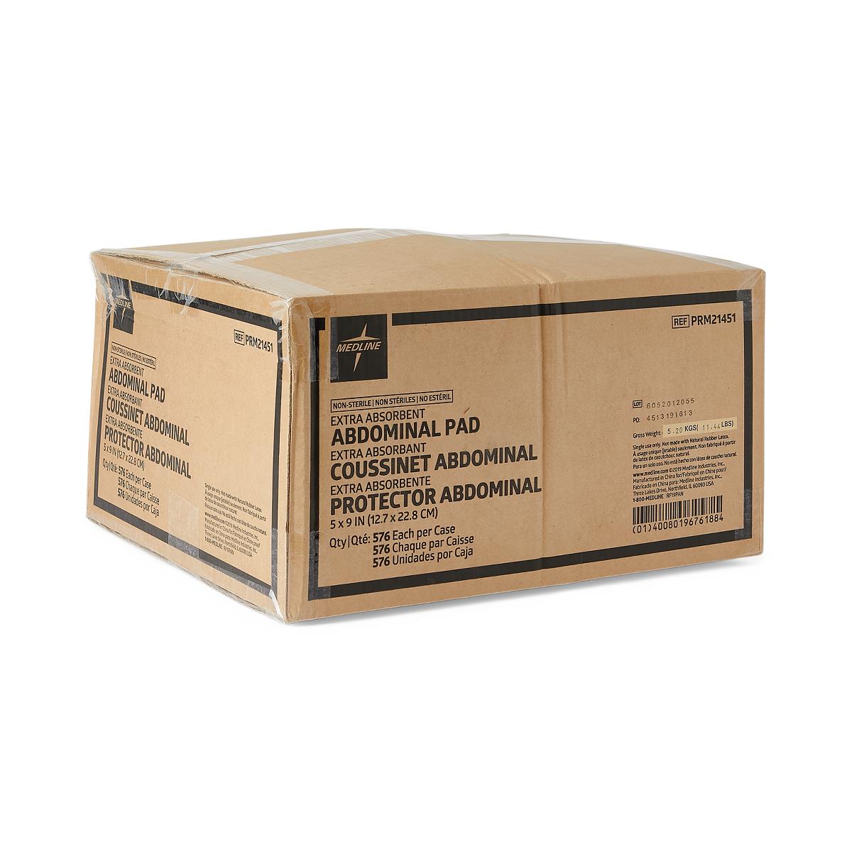 Sterile Abdominal Pads - Super Absorbent Cellulose Wound Dressing for Heavy Drainage