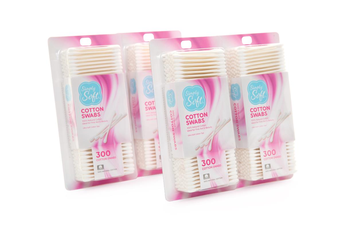 Medline Sterile Cotton-Tipped Applicators - Wooden Shaft, Individually Wrapped, Case of 24