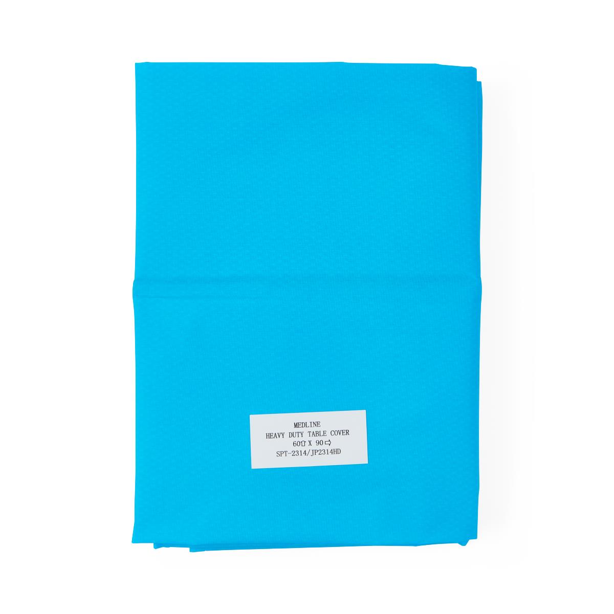 Medline Nonsterile Disposable Table Cover - 60" x 90" Blue SMS Material - Case of 60