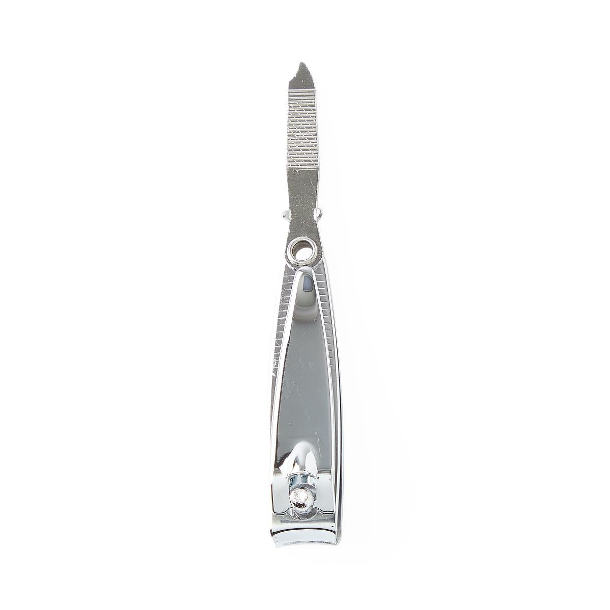 Medline Professional Fingernail Clippers with Built-In File - Heat-Treated Steel Nail Care Tool