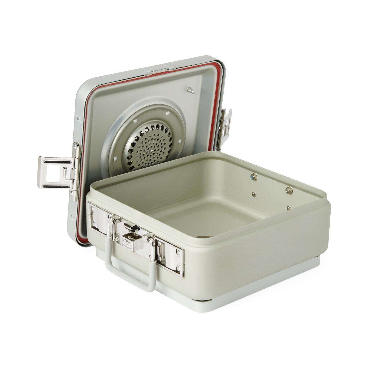 3/4 Size Sterilization Container with Lid and Handle - Premium Surgical Instrument Storage System