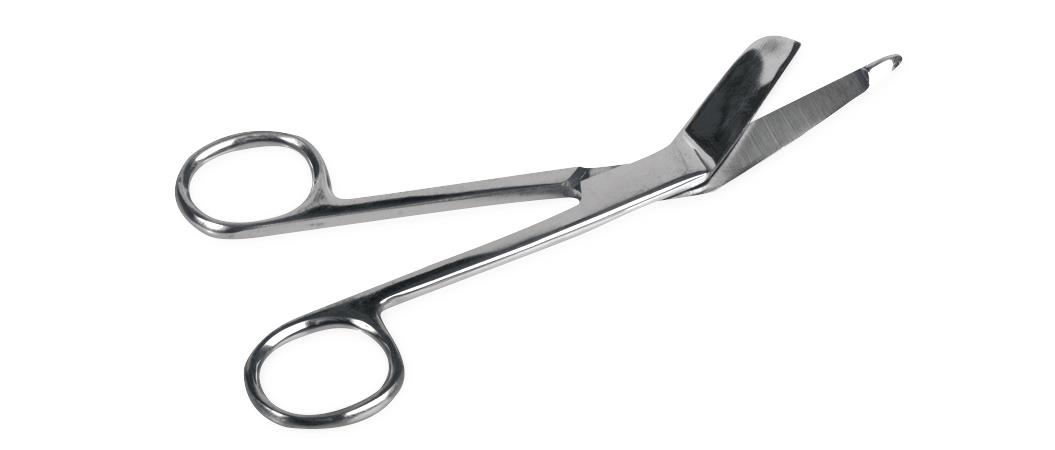 Medline Single-Use Nonsterile Lister Bandage Scissors - 4.5" & 7.25" Medical Grade Cutting Tool