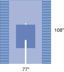Orthopedic Surgical Pack I - Sterile Procedure Kit with Reinforced Table Cover - Case of 5