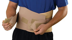 Universal Back Support Brace with Removable Stays - Adjustable Lumbar Support Belt for Lower Back Pain Relief