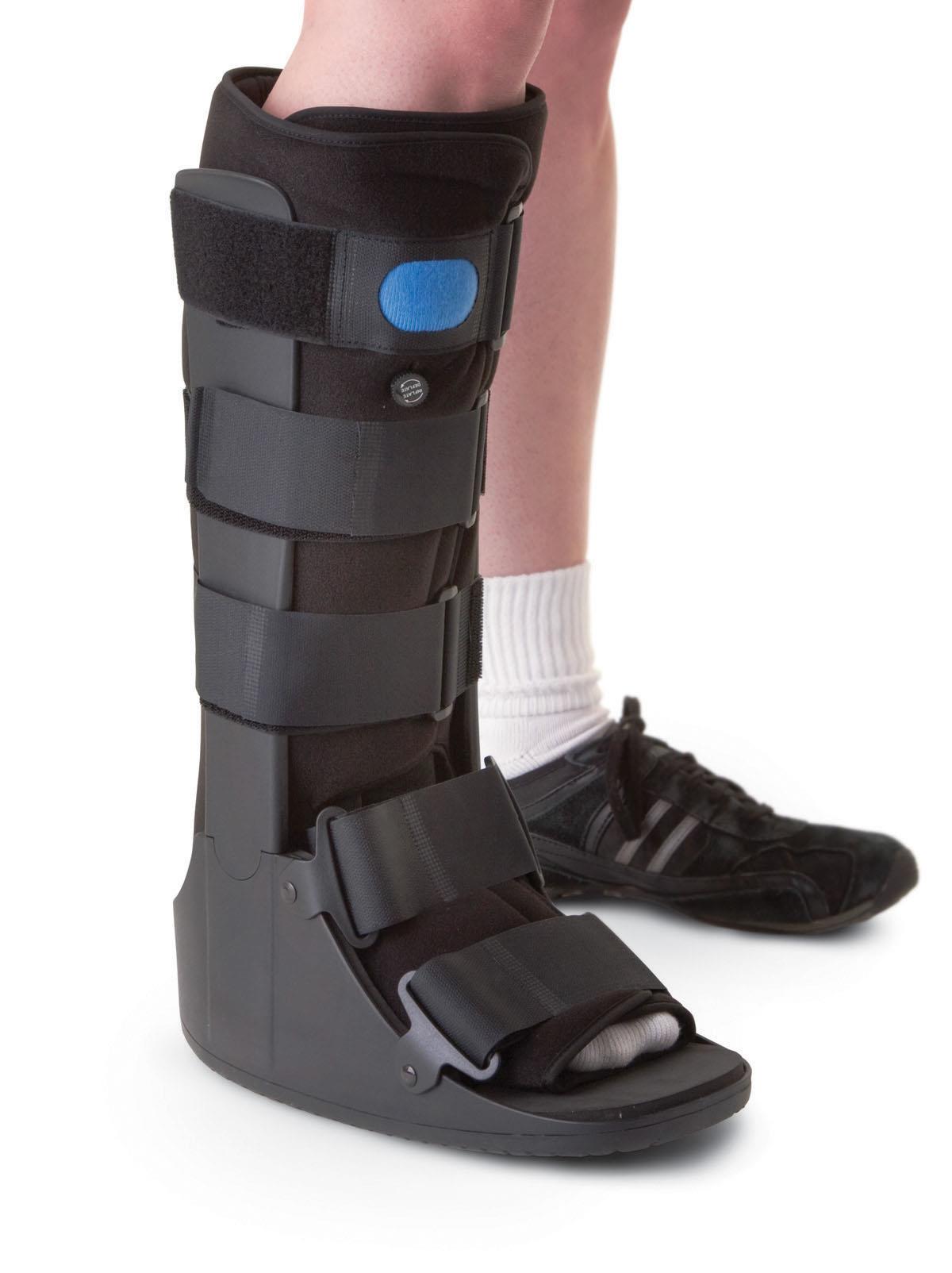 Deluxe Leg Walker Boot - Tall Medical Walking Boot for Ankle & Foot Injuries, Post-Surgery Recovery