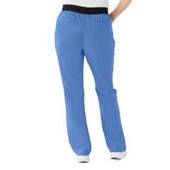 Women's Regular-Length Scrub Pants - Modern Boot-Cut Medical Uniform Bottoms with 7 Pockets