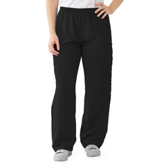Performax Unisex Elastic Waist Scrub Pants - Moisture-Wicking Medical Scrubs with Cargo Pockets