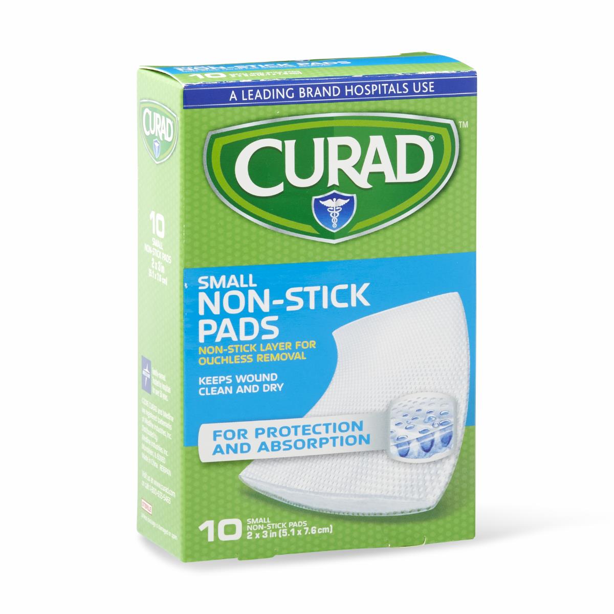 Curad Sterile Nonstick Pads - Premium Wound Care for Cuts, Burns & Post-Surgical Healing