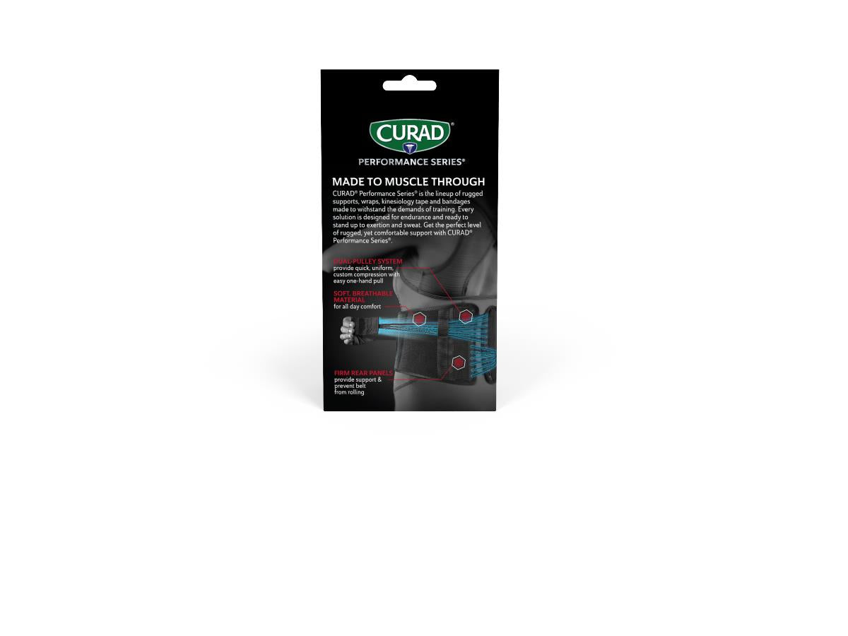 CURAD Performance Series Back Support with Dual-Pulley System - Universal Size (Case of 4)