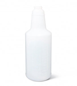 32 oz Graduated Empty Spray Bottle with Dilution Ratios - Clear Plastic Storage Container