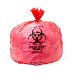 Red Biohazard Waste Liners - Medical Grade Infectious Waste Bags | Multiple Sizes & Thicknesses Available