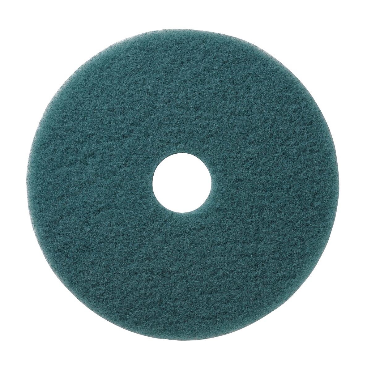 Ultra-High-Speed Burnishing Pads - Aqua, 20 Inch - Case of 5 | Professional Floor Finishing