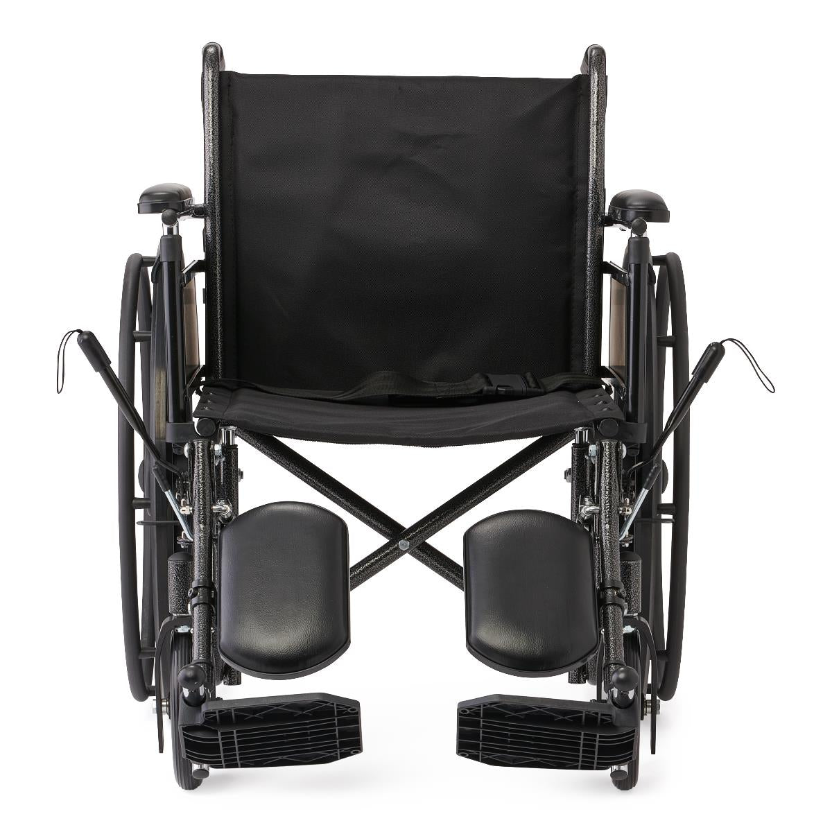 Guardian K2 Basic Wheelchair - Manual Folding Wheelchair with Elevating Leg Rests, 300 lbs Capacity