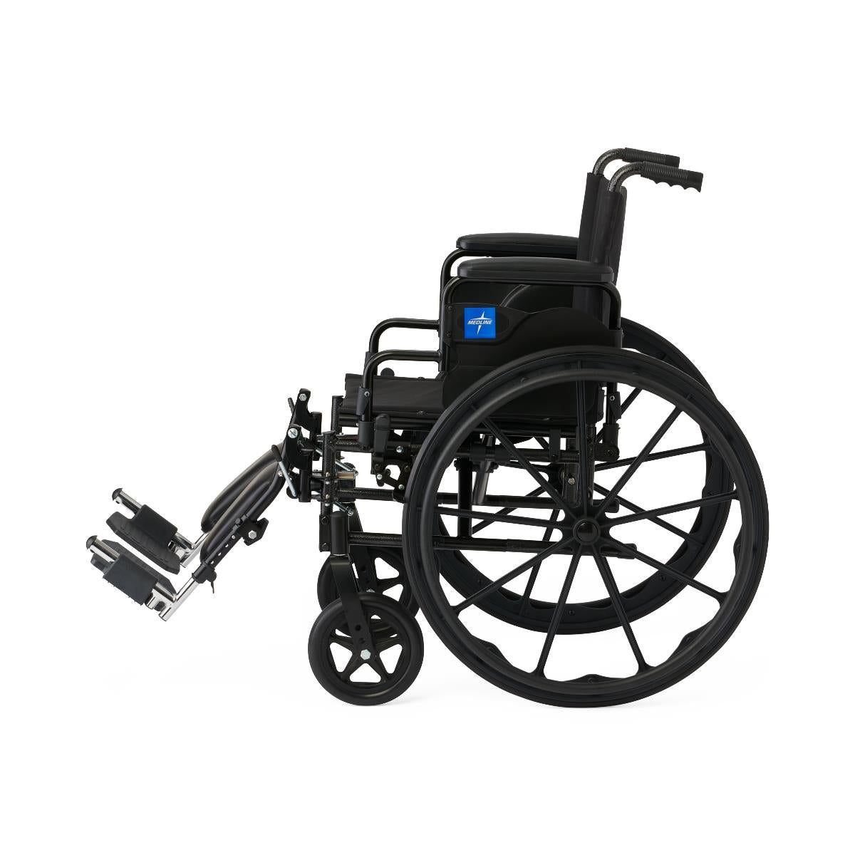 Medline Guardian K4 Lightweight Wheelchair - 300 lbs Capacity, Foldable Manual Wheelchair with Removable Armrests